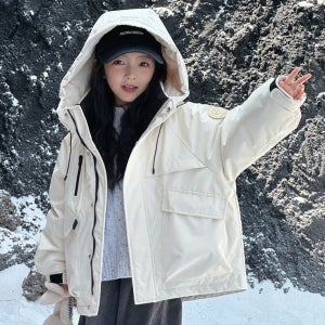 초등학생 주니어 패딩 남아 여아 아동 어린이 겨울 경량 방수 방한 후드 점퍼