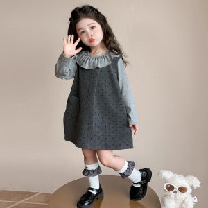 여아 도트 원피스 아기 여자아이 키즈 아동 자매룩 유아 하객 행사룩