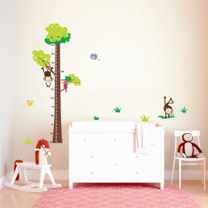 아트픽스 북유럽 인테리어 데코 그래픽 포인트스티커 시트지 벽지 IP708-원숭이키재기