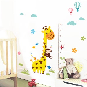 아트픽스 북유럽 인테리어 데코 그래픽 포인트스티커 시트지 벽지 IP703-기린키재기