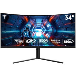 KTC 34인치 UWQHD 커브드 게이밍 모니터 3440x1440 울트라와이드 PC 15 27 QHD 2K 120Hz IPS