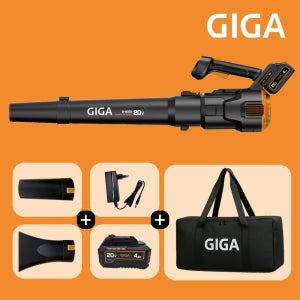 기가 무선 송풍기 세트 20V 대포형 충전 전동 블로워 낙엽 제설 G-9002