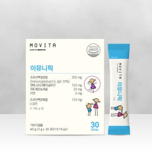 [리뉴얼]모비타 산양유 초유 락토페린 요구르트맛 이뮤니픽 1박스