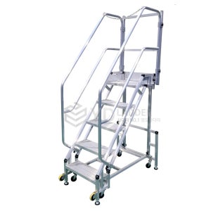 S마크 안전 이동식 멈춤 계단 사다리 5단 (난간포함) YDAFS-125