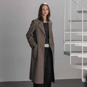 [미쏘]울 블렌디드 싱글 롱 코트_MIWJHFV0PB