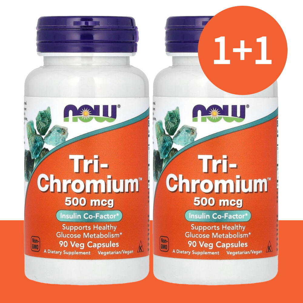 나우푸드 <b>트라이</b> 크롬 <b>크로뮴</b> 계피 함유 <b>500mcg</b> 90 식물성캡슐 (2개)