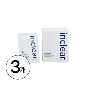 인클리어 데일리 여성청결티슈 25매, 3개