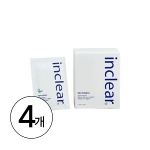 인클리어 데일리 여성청결티슈 25매, 4개