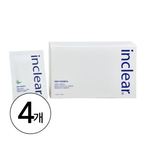 인클리어 데일리 여성청결티슈 50매, 4개