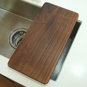 BOUMBI 북미산 월넛 통원목 싱크대 도마 싱크볼 월넛도마 478x240x25mm