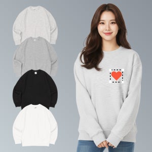 [기본인쇄포함] 팀복 반티 과티 오버핏 특양면 맨투맨 티셔츠 제작 인쇄 오오티티 비캔버스