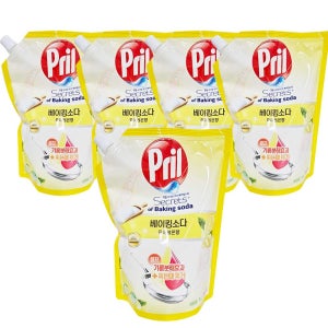 헨켈 프릴 베이킹소다 주방세제 퓨어레몬 (용기/리필) 1L, 5개