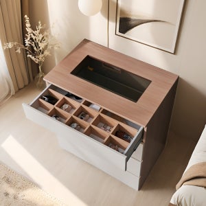 디프 옷 서랍장 드레스룸 안방 깊은수납장 800x500x902(아일랜드), 4단, 아이보리