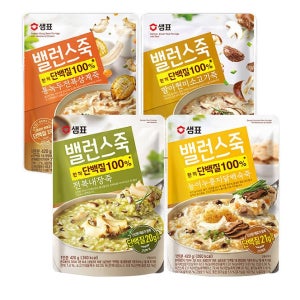 샘표 밸런스죽 420g 전복삼계 현미소고기 전복내장 누룽지닭백숙4종 선택구매