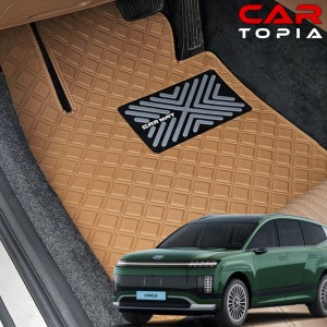 아이오닉9 스퀘어 가죽 바닥매트 6인승 기본 1열 카매트 발판 용품