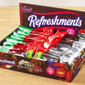 과자선물세트 회사 사무실 교회 학원 과자 선물 세트 간식 꾸러미 탕비실