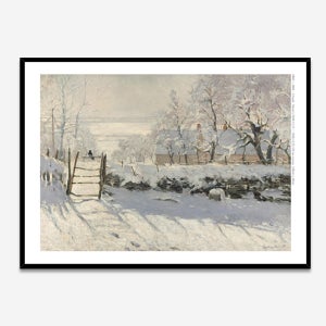 모네 까치 알루미늄 명화 액자 a1