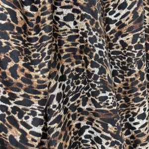 호피무늬 폴리에스터 원단 254번