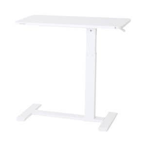 덱스탑 침대 소파 사이드테이블 미니 모션 테이블 높이조절 자취템 화이트(각도고정)_전문설치