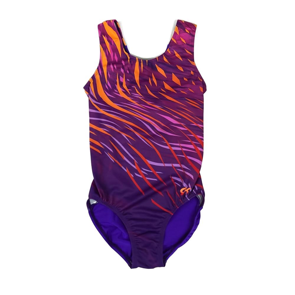 GK 여자 체조 <b>레오</b>타드 여자를 위한 핑크와 퍼플 새시 사파리 체육관 <b>레오</b>