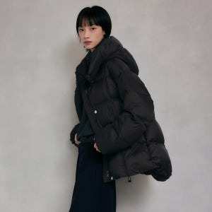 [레프트서울] 이지 웜 후디드 덕 다운 점퍼 [블랙]