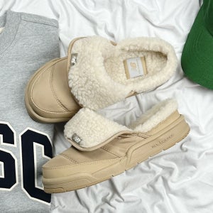 뉴발란스 슬리퍼 퍼플리 V2 털 겨울 방한화 베이지