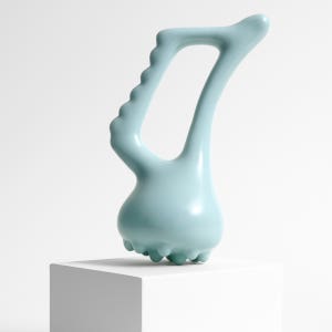 쿠르 블루림 세라믹 괄사 마사지기 얼굴 두피 바디