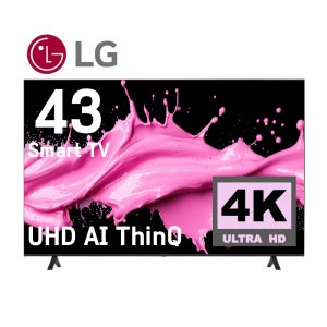 [43UT7550] LG TV 24년형 UHD 4K 107cm 43인치 LED 스마트 티비 수도권 스탠드