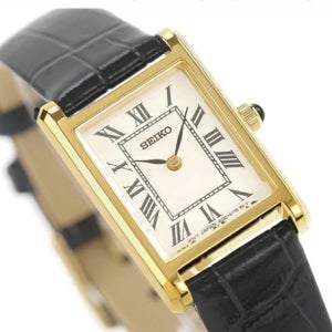 세이코 나노유니버스 빈티지 세르띠에 쿼츠 가죽시계 SSEH026