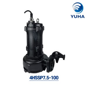 4HSSP7.5-100 [ 10HP 4극 삼상380V 100mm 주요부위스텐 ] 오수오물이송용 스프르트펌프