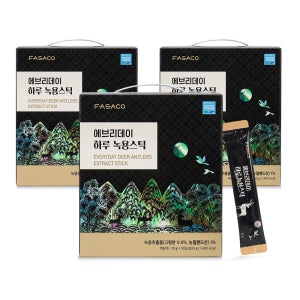 에브리데이 하루 녹용스틱 홍삼 진생베리 50포, 3개