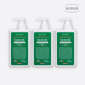 노도르 올인원 바디워시 약산성 노네랄 체취 냄새 제거 쿨링 바디클렌저 460ml 3개