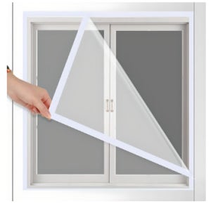 창문 외풍 차단막 우풍 방지 가림막 바람 막이 비닐막 단열 필름 난방 커튼