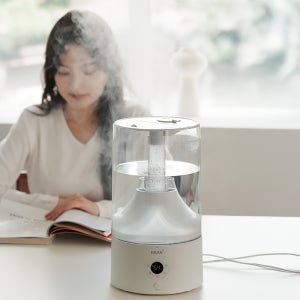 HAAN 간편통세척 LED라이트 자동습도조절 저소음 복합식가습기 5L 리모컨형/가정용 사무실 아기가습기