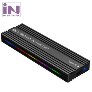 인네트워크 USB3.2 M2 NVMe NGFF SSD 외장케이스 IN-SSDM2DL