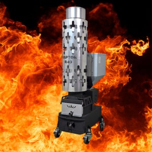 파이어 우드 이동식 무연통 펠렛난로 랩터 R40+ (플러스)