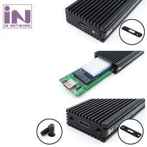 인네트워크 M.2 NVMe SSD 외장 케이스 히트싱크 방열 IN-SSDM2WB