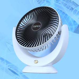 탁상용 선풍기 USB 전원 연결방식 20x7.5x22cm 무소음 (블랙)