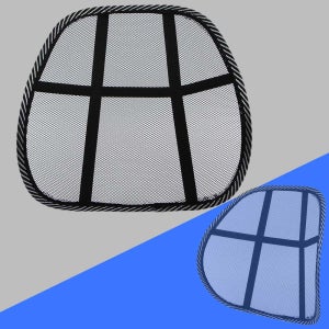 직장인 학생 운전자 의자 등받이 허리쿠션 40x39cm 통풍 메쉬형