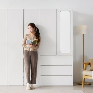 e스마트 라일 LPM 학생 작은방 간이옷장 싱글 원룸 옷장 800