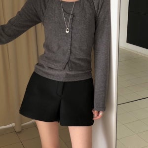 (베이지당일)린다 기모 티셔츠 홀터 나시 세트, 레이어드 골지 니트 연말룩셋 3color