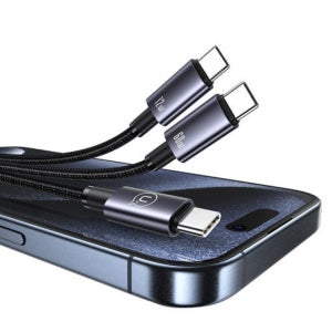 유삼스 2-in-1 72W 알루미늄 초고속충전 데이터케이블 캐이블 1.2m 2C SJ740USB101