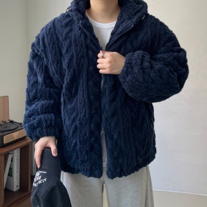양털후드집업 털후리스 밍크후리스