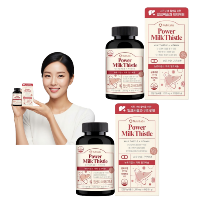 간에 좋은 영양제 [뉴트리<b>랩스</b>] 뉴트리<b>랩스</b> 파워 밀크씨슬 4개월분