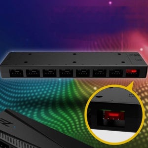 쿨링 argb 팬 허브 컨트롤러 pwm 팬 허브 컴퓨터