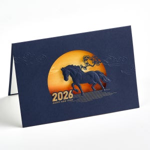 2026 말띠해 병오년 연하장 레이저커팅 연하카드 새해 신년카드 기업맞춤인쇄 PB792