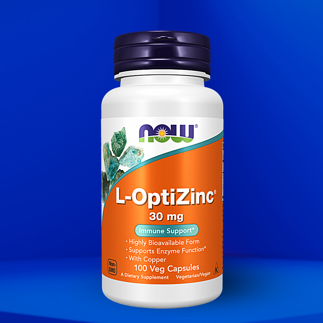 나우푸드 아연 <b>옵티징크 30mg</b> 구리 메티오닌 100캡슐, 1개