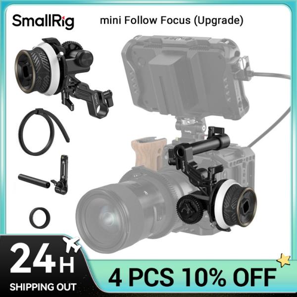 정시출고 품질보증 SmallRig 휴대용 미니 팔로우 포커스 매트 박스, 퀵 무선 렌즈 컨트롤, DSLR 카메라 짐벌 BMPCC 4K 액세서리 3010