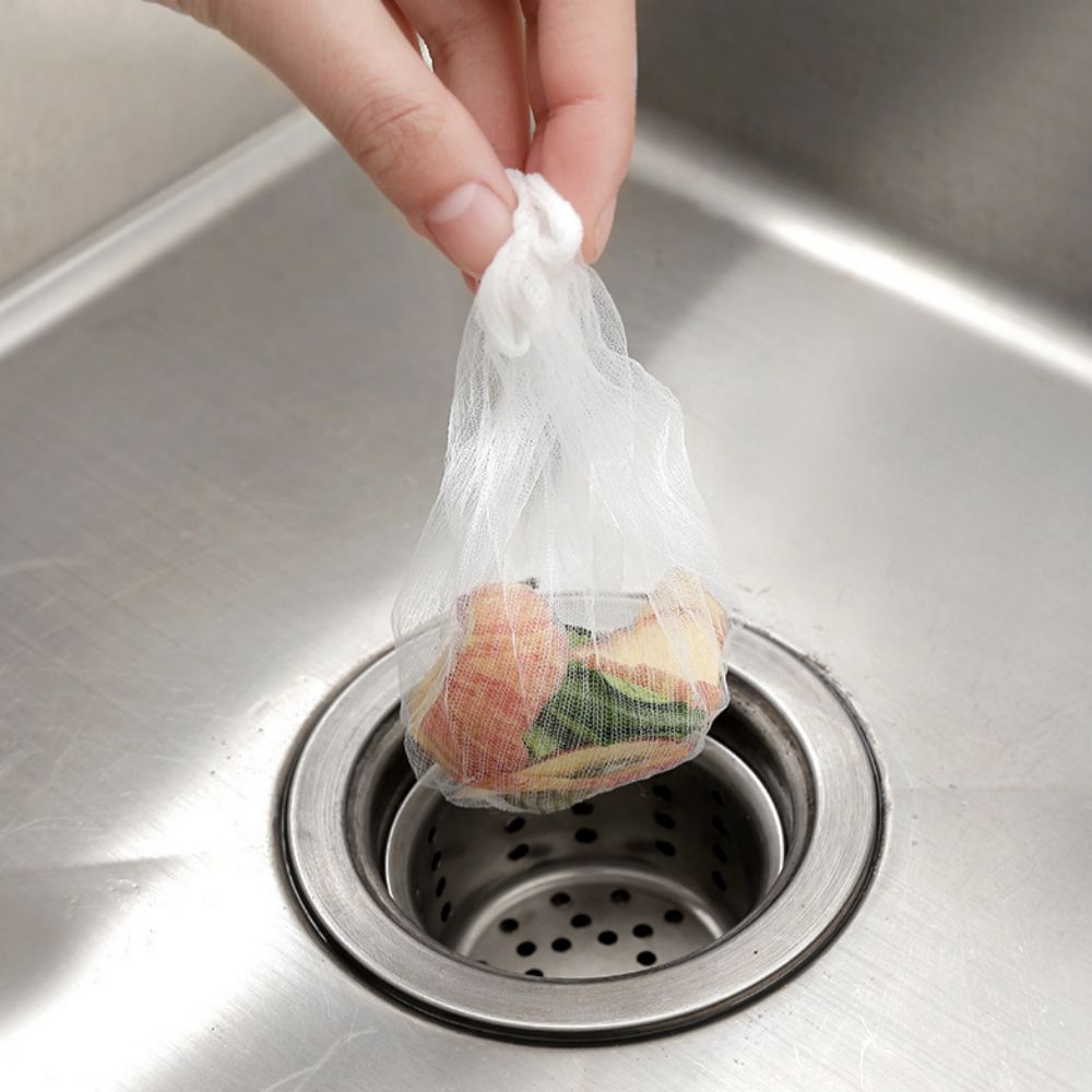 (10 세트) 대용량 음식물 쓰레기 배수구 망 100개입