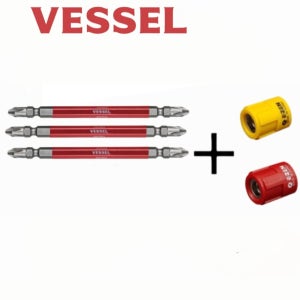 베셀 리브 드릴 전동 드라이버 비트 110(3ea) 이젠 자화기 울트라 (1ea색상선택가능) 십자촉 드릴비트
